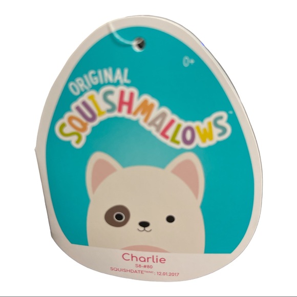 CHARLIE 8” TERRIER NWT SQUISHMALLOW NWT 2017 SQUISH DATE - Picture 3 of 4